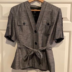 Alfani short sleeve military style jacket - size 8